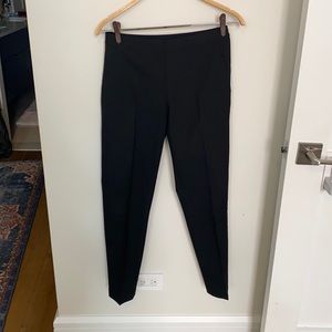 Casual black straight leg pants